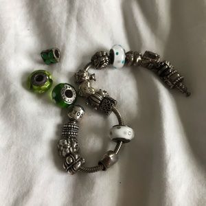 Full Pandora bracelet with 15 charms